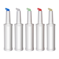 CHEF INOX BEVERAGE DISPENSER COMPLETE w/FIVE SPOUTS PL 1.5lt (*04184*) = PACK OF 5 X EACHES