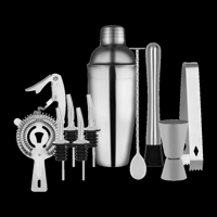 ZANZI COCKTAIL SET 11pc S/S IN BARTENDER BAG (*Z9022*) =  1 X SET