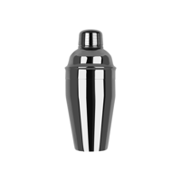 ZANZI CLASSIC CLUB COCKTAIL SHAKER 3pc GUN METAL 500ml (*Z0114*) =  1 X EACH