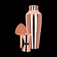 ZANZI COCKTAIL SET ROSE GOLD 3pc (*Z9008*) =  1 X SET