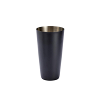 CHEF INOX BOSTON TIN S/S POWDER COATED 900ml BLACK (*77206*) = PACK OF 12 X EACHES