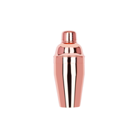ZANZI CLASSIC CLUB COCKTAIL SHAKER 3pc ROSE GOLD 300ml (*Z0102*) =  1 X EACH