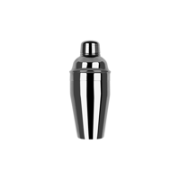 ZANZI CLASSIC CLUB COCKTAIL SHAKER 3pc GUN METAL 300ml (*Z0104*) =  1 X EACH