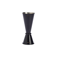 CHEF INOX JAPANESE STYLE JIGGER S/S PWDER COAT 30/60ml BLACK (*77083*) = PACK OF 12 X EACHES