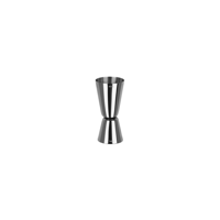 ZANZI CLASSIC STYLE JIGGER GUN METAL 44X38X98mm 25/50ml (*Z0590*) =  1 X EACH