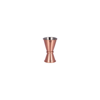CHEF INOX JAPANESE JIGGER ROLLED EDGES COPPER PLATED 15/30ml (*77084*) =  1 X EACH