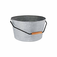 CHEF INOX CONEY IS GALV BEVERAGE TUB w/BLKHDL 450x340mm (*78690*) =  1 X EACH