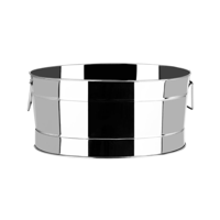 CHEF INOX OVAL BEVERAGE TUB MIRROR FINISH S/S 520x360x245mm (*70371*) =  1 X EACH