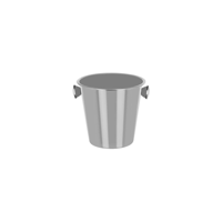 CHEF INOX ICE BUCKET SATIN S/S 4.0lt (*07893*) = PACK OF 6 X EACHES