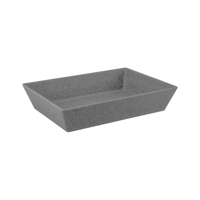 JAB CONCRETE MATT RECTANGULAR DELI DISH 350x250x70mm (*49251-CON*) = PACK OF 4 X EACHES