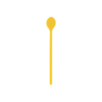 JAB GELATO-YELLOW SODA SPOON 200mm (*47619*) = PACK OF 12 X EACHES
