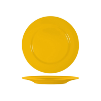 SUPERWARE DARK YELLOW ROUND PLATE RIM 260mm (*SUPER20603*) = PACK OF 48 X EACHES