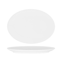 SUPERWARE OVAL PLATTER 410mm COUPE WHITE (20125) (*49660*) = PACK OF 6 X EACHES