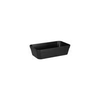 ZICCO MELAMINE LARGE INSERT BOWL SOLID BLACK 230x140x60mm (*46388*) = PACK OF 6 X EACHES