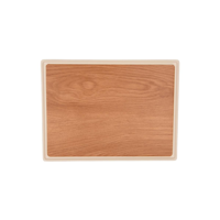 ZICCO MELAMINE CONTEMPO RECT ANTI-SLIP TRAY OAK 400x300x15mm (*46620*) = PACK OF 4 X EACHES
