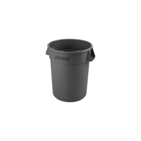 JIWINS ROUND RECYCLE BIN GREY PE 492x584mm 75.7lt (*JW-CR76E*) =  1 X EACH