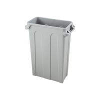 JIWINS VENTED CHANNEL CONTAINER GREY PE 566x279x760mm, 76lt (*JW-CR76V*) = PACK OF 6 X EACHES