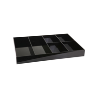 JIWINS TOP DIVIDER HOUSEKEEPING CART BLACK ACR 620x480x65mm (*JW-HCCR*) = PACK OF 6 X EACHES