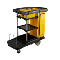JIWINS MULTIFUNCTIONAL CLEAN CART BLACK PP 1212x575x1115mm (*JW-CCMD*) =  1 X EACH