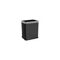 NOBLE & PRICE RECTANGUL BLK BIN w/SS TOP 8.8lt 235x175x280mm (*9000-03*) =  1 X EACH
