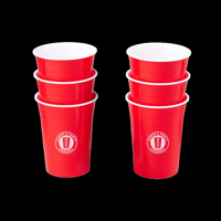 REDDS REUSABLES EDITION RED CUPS 425ml 3PK (*RC-RE425RD3-12*) = SLEEVE OF 12 X PACKETS