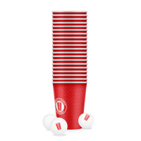 REDDS PAPER CUP PONG PACK (20CUPS+3BALLS) (*RC-PPP425RD20-12*) = SLEEVE OF 12 X PACKETS