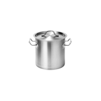 FORCE STOCK POT w/LID 200x200mm SS TRI-PLY 6lt (*73502*) =  1 X EACH