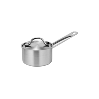 FORCE SAUCEPAN w/LID 140x85mm SS TRI-PLY 1.3lt (*73531*) =  1 X EACH