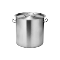 FORCE STOCK POT w/LID 400x400mm SS TRI-PLY 50lt (*73509*) =  1 X EACH