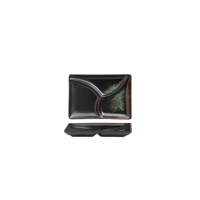 TABLEKRAFT FUSION 3-COMPARTMENT DIP DISH 180x130x18mm PATINA (*902237*) = PACK OF 6 X EACHES