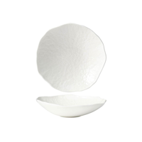 TABLEKRAFT FUSION LOTUS DEEP COUPE PLATE 245x67mm WHITE (*902105*) = PACK OF 4 X EACHES