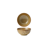TABLEKRAFT FUSION LOTUS FOOTED RICE BOWL 118x54mm CINNAMON (*902119*) = PACK OF 6 X EACHES