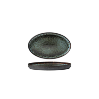 TABLEKRAFT FUSION OVAL PLATE 264x164x26mm PATINA (*902229*) = PACK OF 4 X EACHES