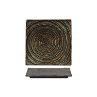 TABLEKRAFT FUSION SQUARE TILE PLATE 256x18mm PATINA (*902231*) = PACK OF 4 X EACHES