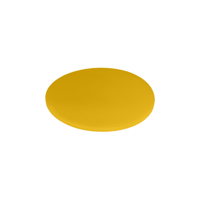 CHEF INOX ROUND CUTTING BOARD PE 350x13mm YELLOW (*44392-YL*) = PACK OF 6 X EACHES
