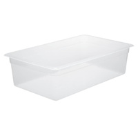 CHEF INOX GN STORAGE CONTAINER-POLYPROP GN 1/1 x 100mm CLEAR (*CPP-11100*) =  1 X EACH