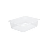 CHEF INOX GN STORAGE CONTAINER-POLYPROP GN 1/2 x 100mm CLEAR (*CPP-12100*) =  1 X EACH