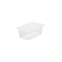 CHEF INOX GN STORAGE CONTAINER-POLYPROP GN 1/4 x100mm CLEAR (*CPP-14100*) =  1 X EACH