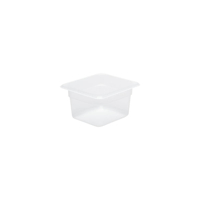 CHEF INOX GN STORAGE CONTAINER-POLYPROP GN 1/6 x100mm CLEAR (*CPP-16100*) =  1 X EACH