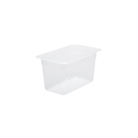 CHEF INOX GN STORAGE CONTAINER-POLYPROP GN 1/4 x150mm CLEAR (*CPP-14150*) =  1 X EACH