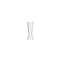 TRU-POUR JAPANESE JIGGER POLYCARBONATE 30/60ml CLEAR 12/PACK (*04403-12*) =  1 X PACK