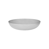 CHEF INOX ROUND SERVING/SEAFOOD BOWL HAMMERED 350mm SATIN (*06926*) = PACK OF 4 X EACHES
