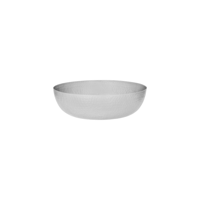 CHEF INOX ROUND SERVING/SEAFOOD BOWL HAMMERED 250mm SATIN (*06920*) = PACK OF 4 X EACHES
