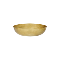 CHEF INOX ROUND SERVING/SEAFOOD BOWL HAMMERED 300mm BRASS (*06925*) = PACK OF 4 X EACHES