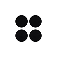 ZANZI MARBLE ROUND COASTER ( SET 4) 100x100x6mm BLACK (*Z9032*) =  1 X SET
