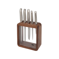 FURI-PRO VAULT CLEAR/WOOD 6PC BLOCK SET 9/17/20x2CM (41375) (*27140*) = PACK OF 2 X EACHES