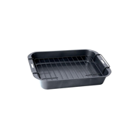WILTSHIRE ROAST PAN-RECT E/BAKE 325x250x60mm w/RACK N/S (*WLT9037MP*) = PACK OF 6 X EACHES