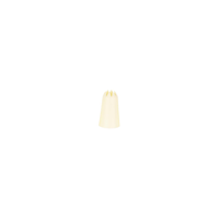 CHEF INOX THERMO DECORATING TUBE STAR  PLASTIC 13mm WHITE (*00733-S*) =  1 X EACH