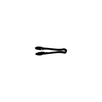JIWINS SCALLOPED TONG BLACK PC 150mm (*JW-P-009-BLACK*) = PACK OF 12 X EACHES