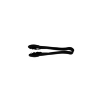JIWINS SCALLOPED TONG BLACK PC 230mm (*JW-P-010-BLACK*) = PACK OF 12 X EACHES